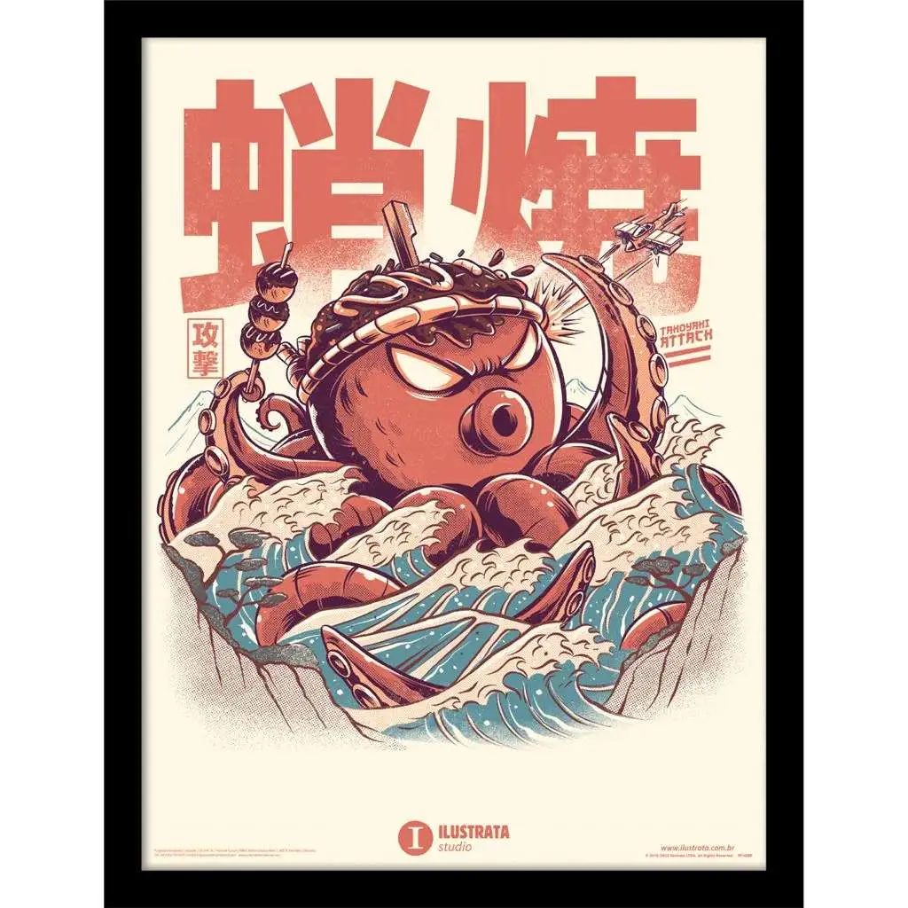 Ilustrata Takoyaki Attack Collector Print Framed - Figurine